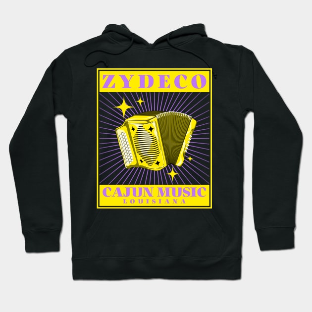 ZYDECO MUSIC T-SHIRT Hoodie by Cult Classics